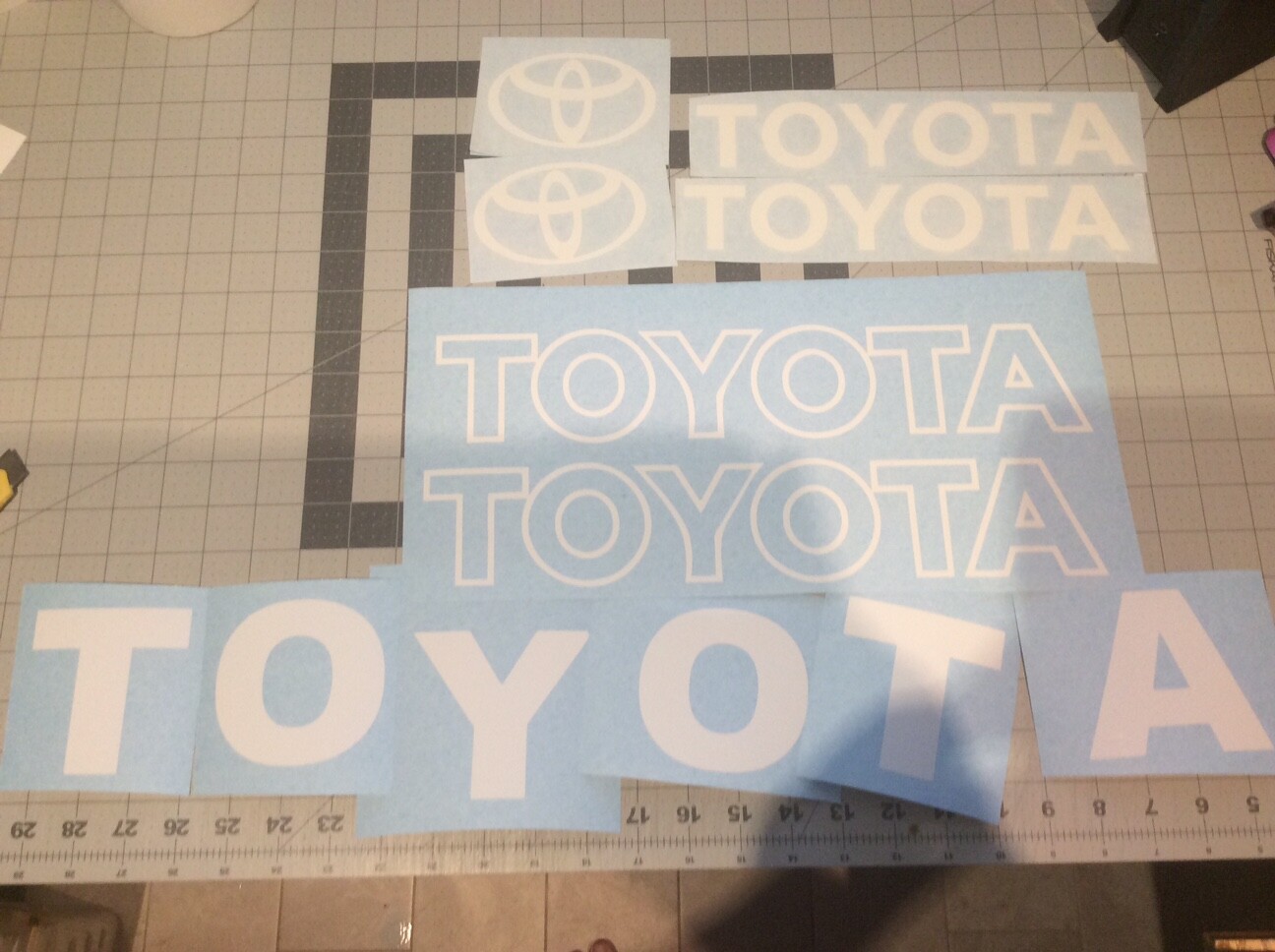 Toyota Forklift Decal Kit Complete without safety decals