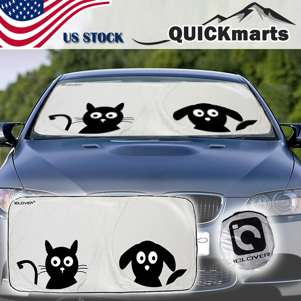 Car Windshield Visor Sun Shade Cover SUY Front Window Foldable UV Block Shield
