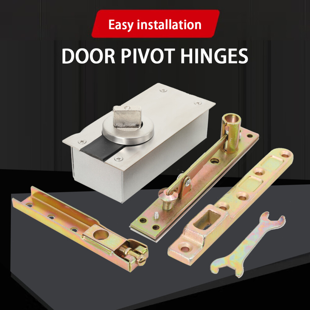 Heavy Duty Door Pivot Hinge 360° Rotary Install Up&Down Hinge Bearing 300KG/Set
