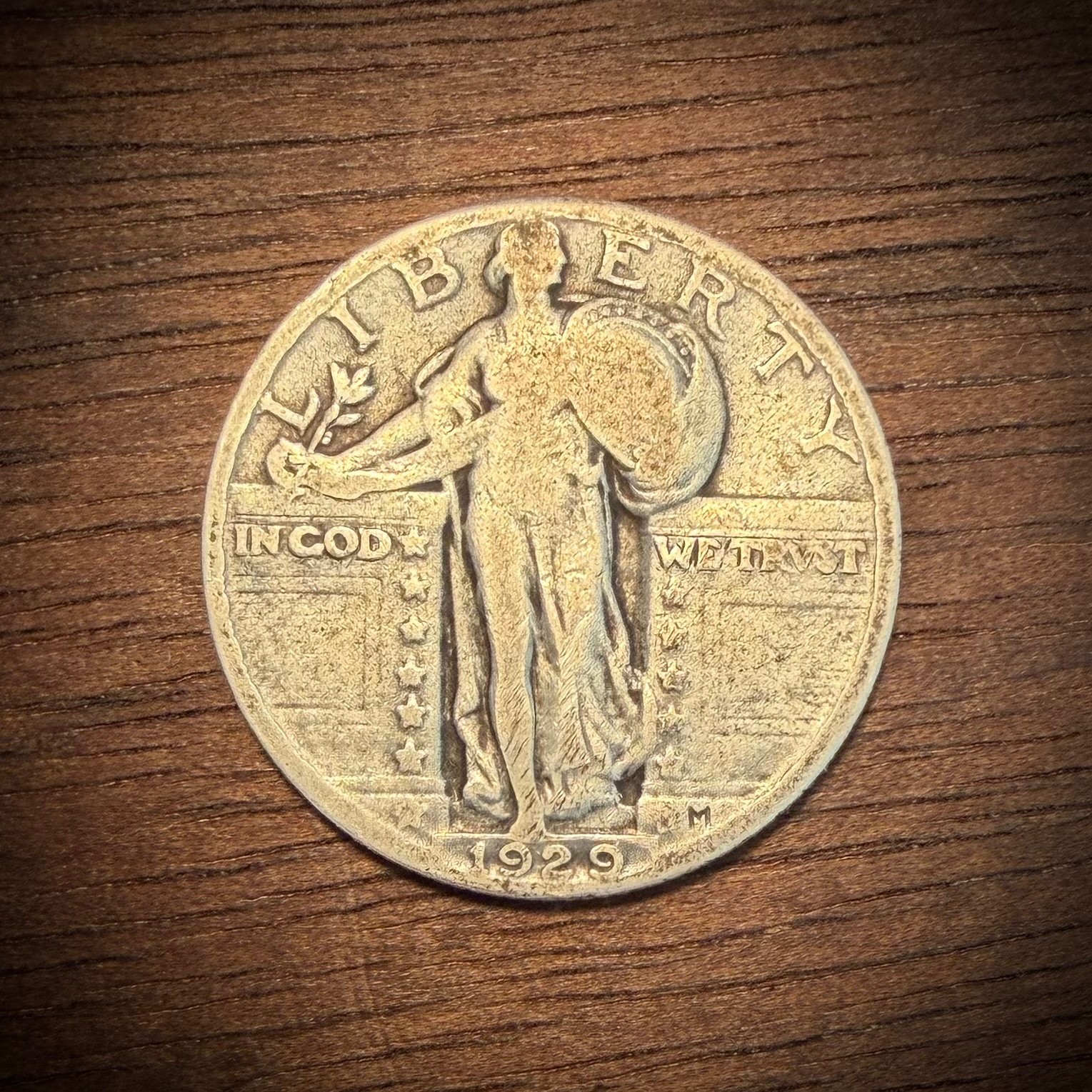 1929 Standing Liberty Quarter - VG/F - Old US 90% Silver