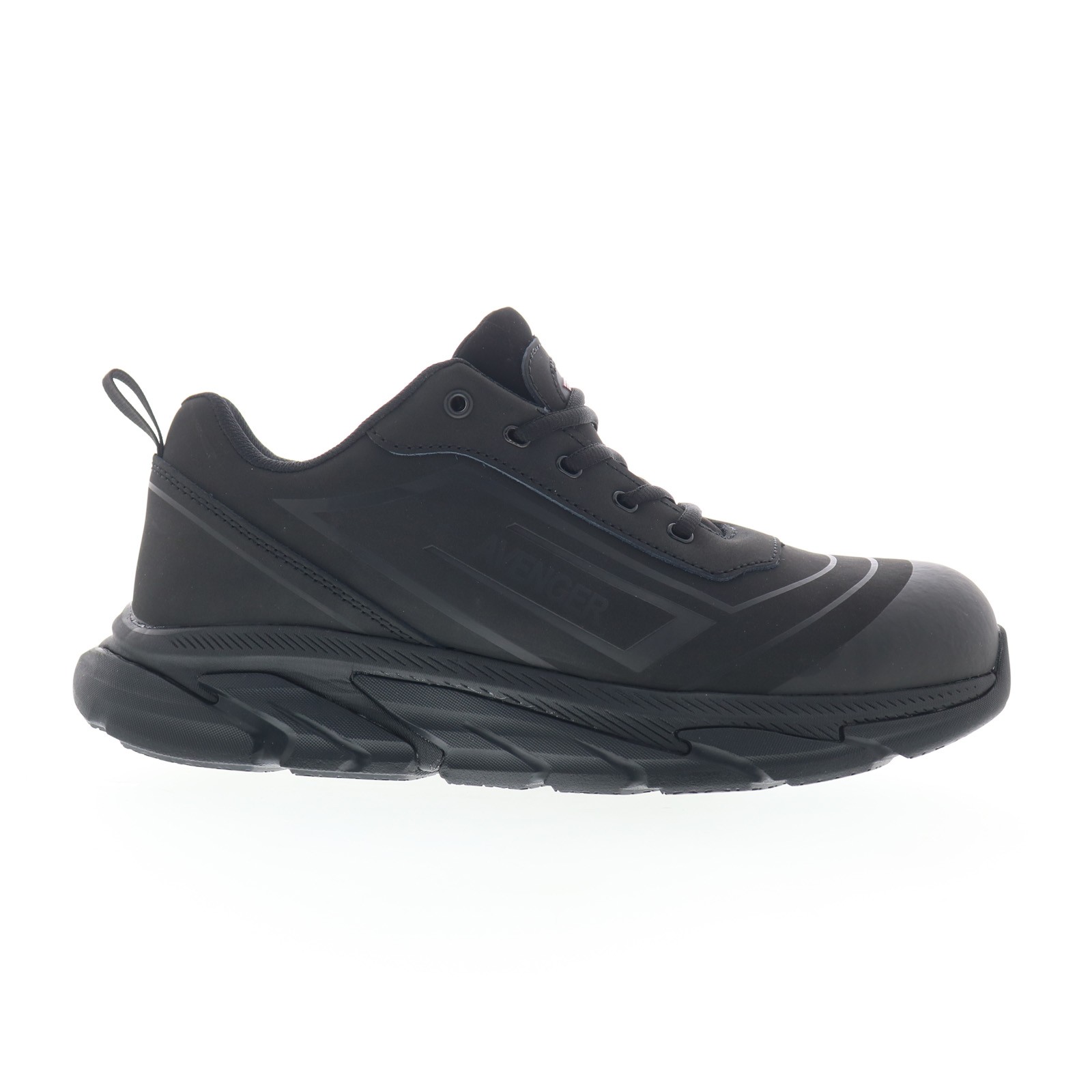 Avenger K4 Aluminum Toe Electrical Hazard SR Mens Black Wide Work Shoes
