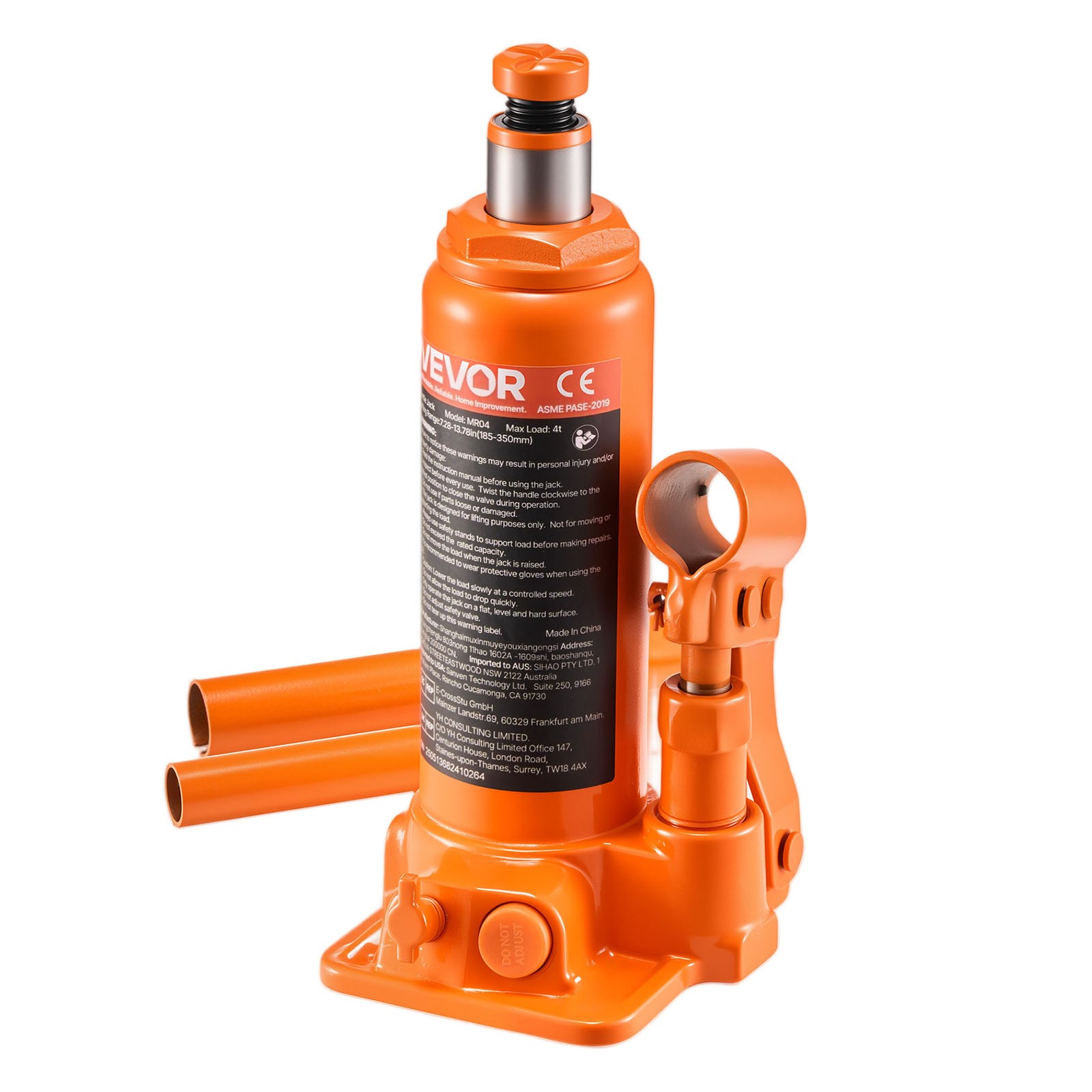 VEVOR Hydraulic Bottle Jack High Lift Jack 4 Ton (8818.4 lbs) Car Auto Repair