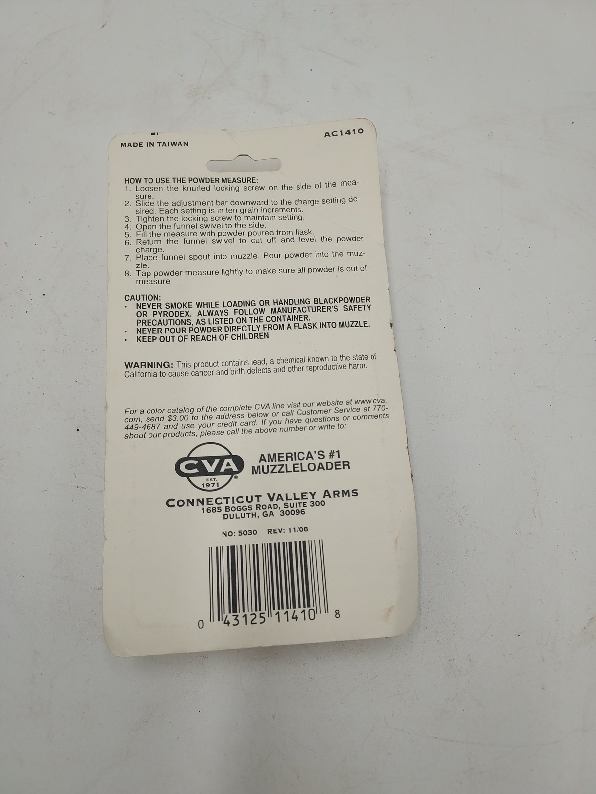 CVA Range Model Brass Powder Measure AC1410