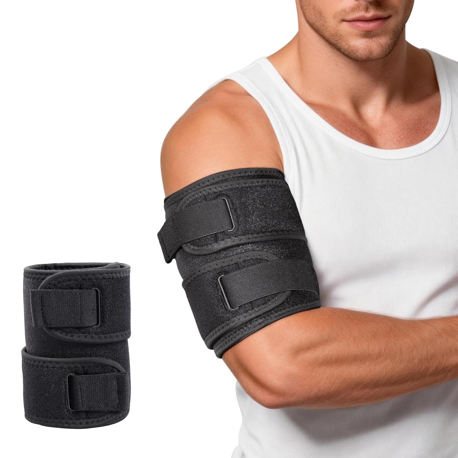 Bicep Tendonitis Brace Compression Sleeve Upper Arm Support Brace for Men Women