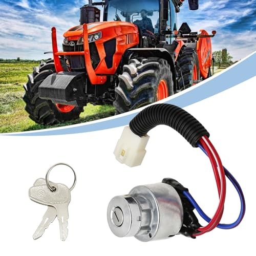 Ignition Key Switch, Replacement for Kubota Tractor L2501 L2600 L2800 L3000