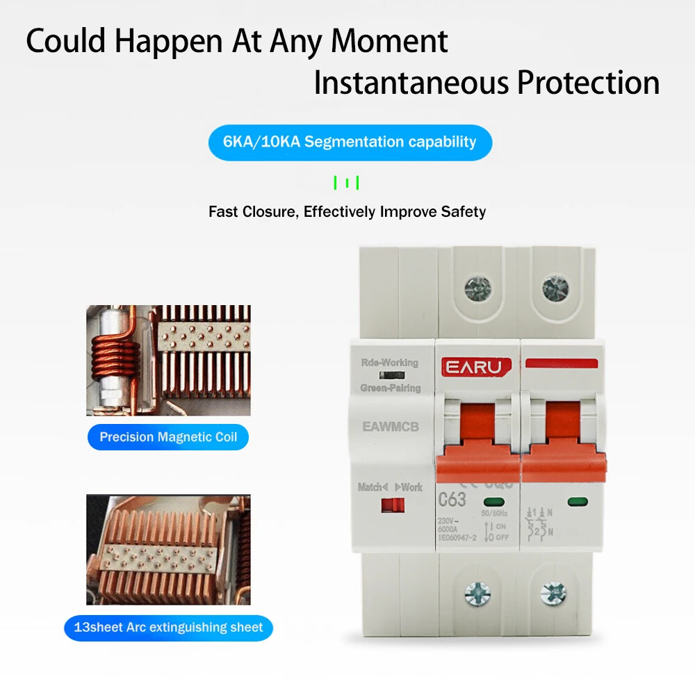 Circuit Breaker Timer Voice Remote Control Smart Life Automatic Interruptor
