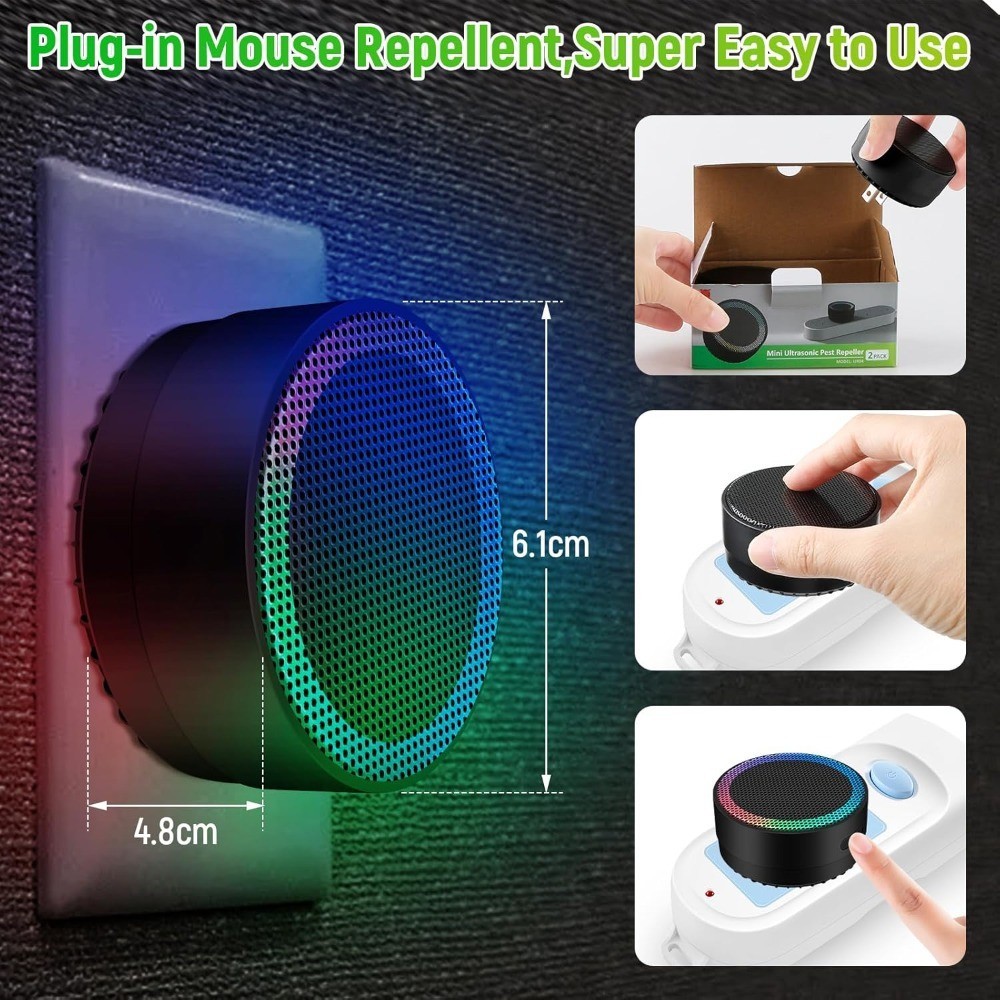 Mini Pest Prevention Device for House Effectively Repels Mouse Rodent Mosquito