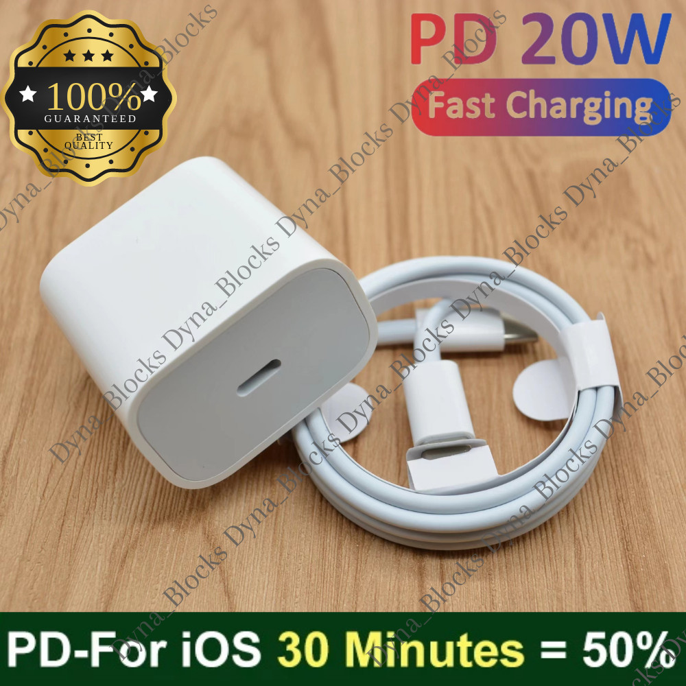 For iPhone 11 12 13 14 Pro Max iPad Fast Charger 20W Cable Power Adapter Type C