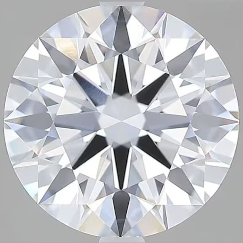 Lab Grown Diamond GGA Certified 8 Ct Round Cut VVS1 Clarity Grade D Color Gems