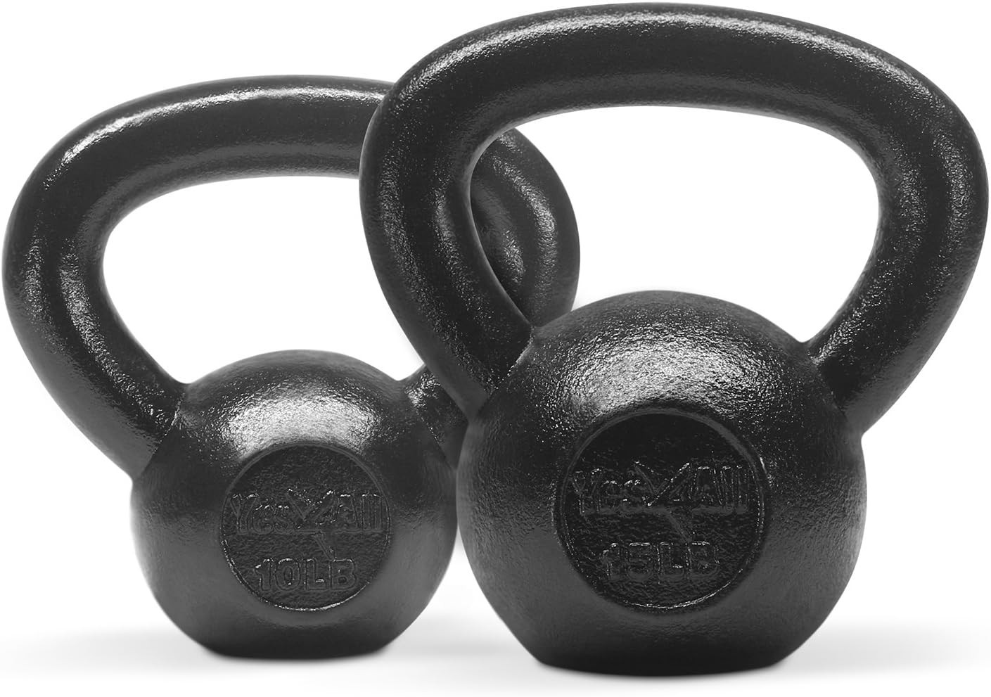 Kettlebell Cast Iron Sets 5-10-15-20-25-30Lbs from Beginners to Pros Kettlebell