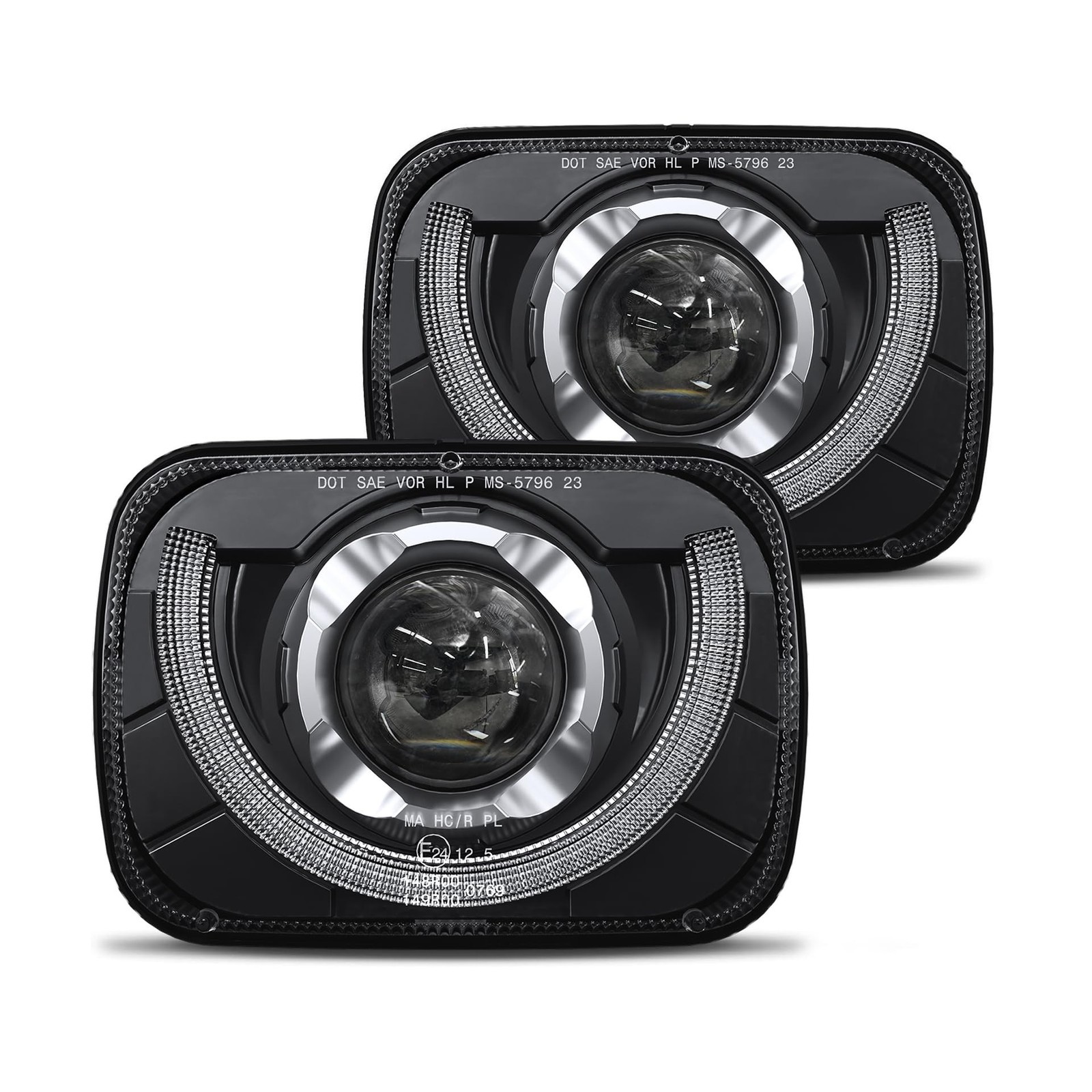 HWSTAR 2026 2000% Bright 5x7 7x6 H6054 Led Headlights Compatible w/Jeep Wrang...