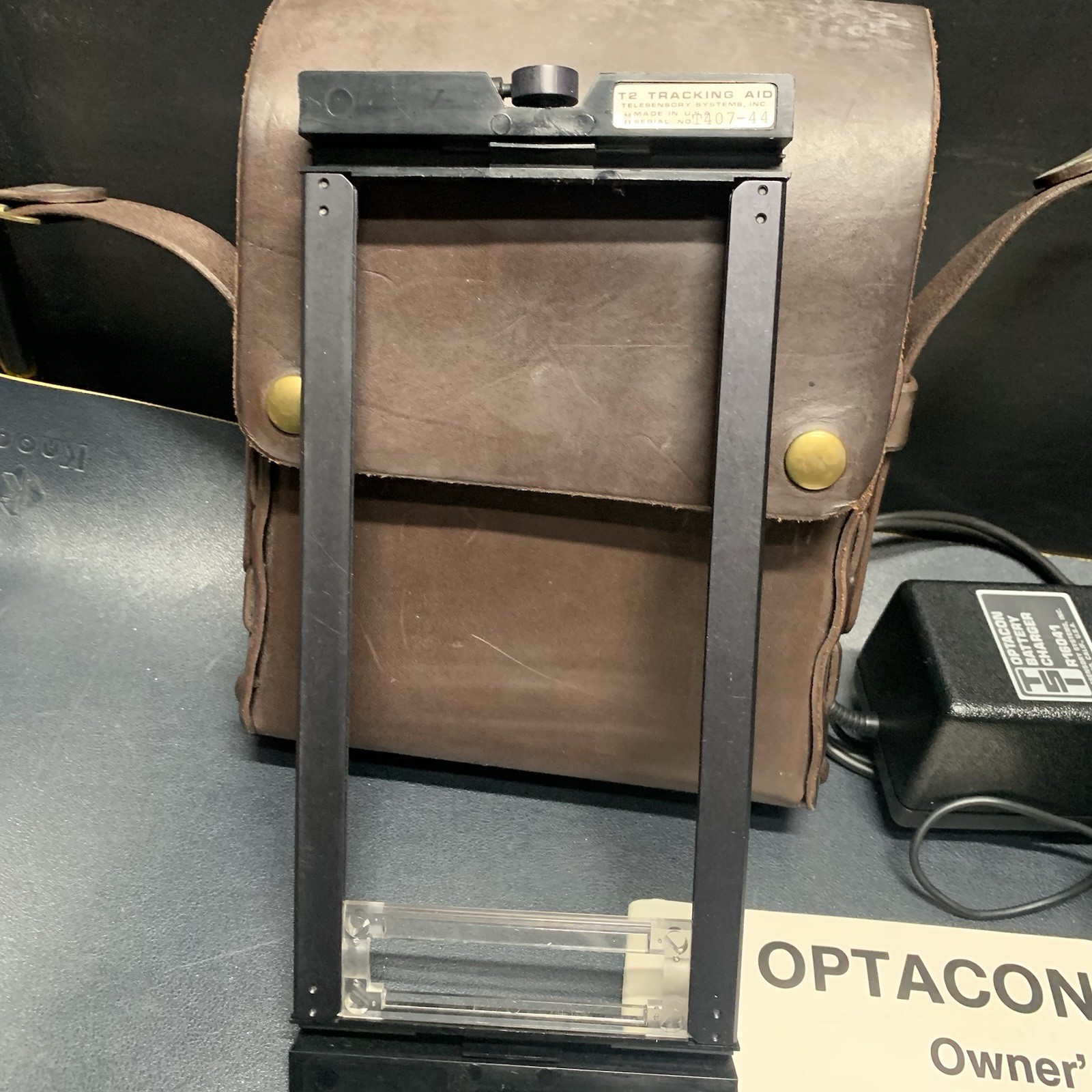 Vtg Telesensory Optacon Model R1D Optical Tactical Reader, Wand & Tracking Aid