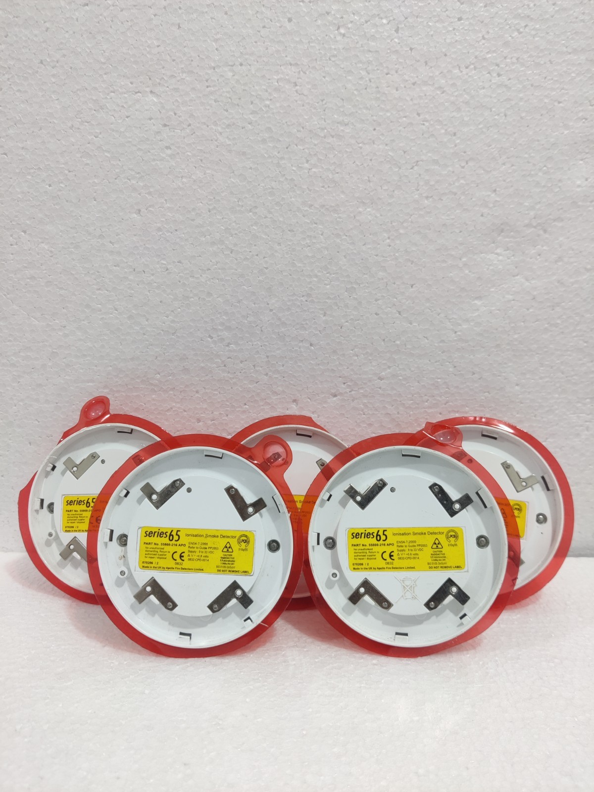 LOT OF 5 APOLLO SERIES65 55000-216 APO IONISATION SMOKE DETECTOR *NEW*