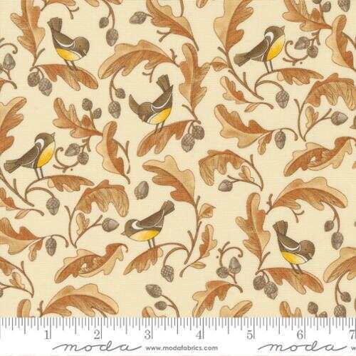 Moda Forest Frolic 48742 12 Cream Cotton Quilt Fabric By the Yard