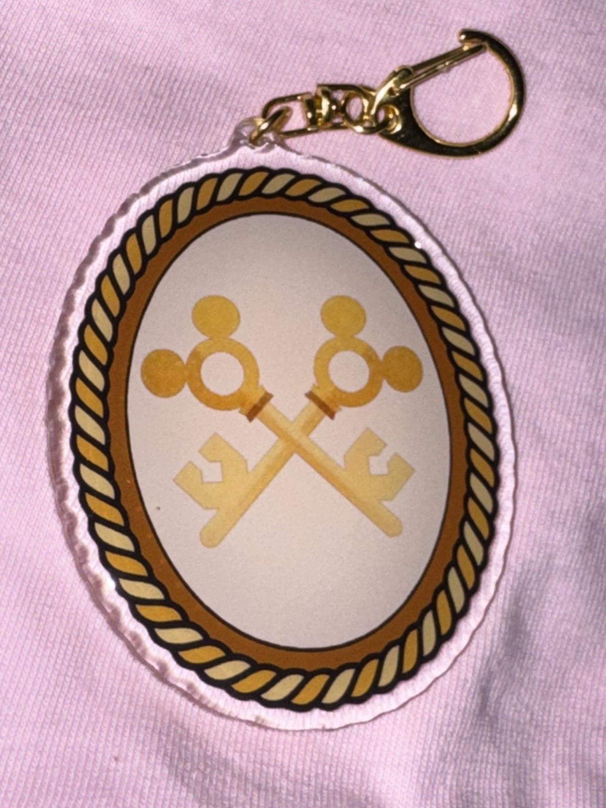 Disney Cruise Line Concierge Keys 3" Reversible Acrylic Keychain Charm