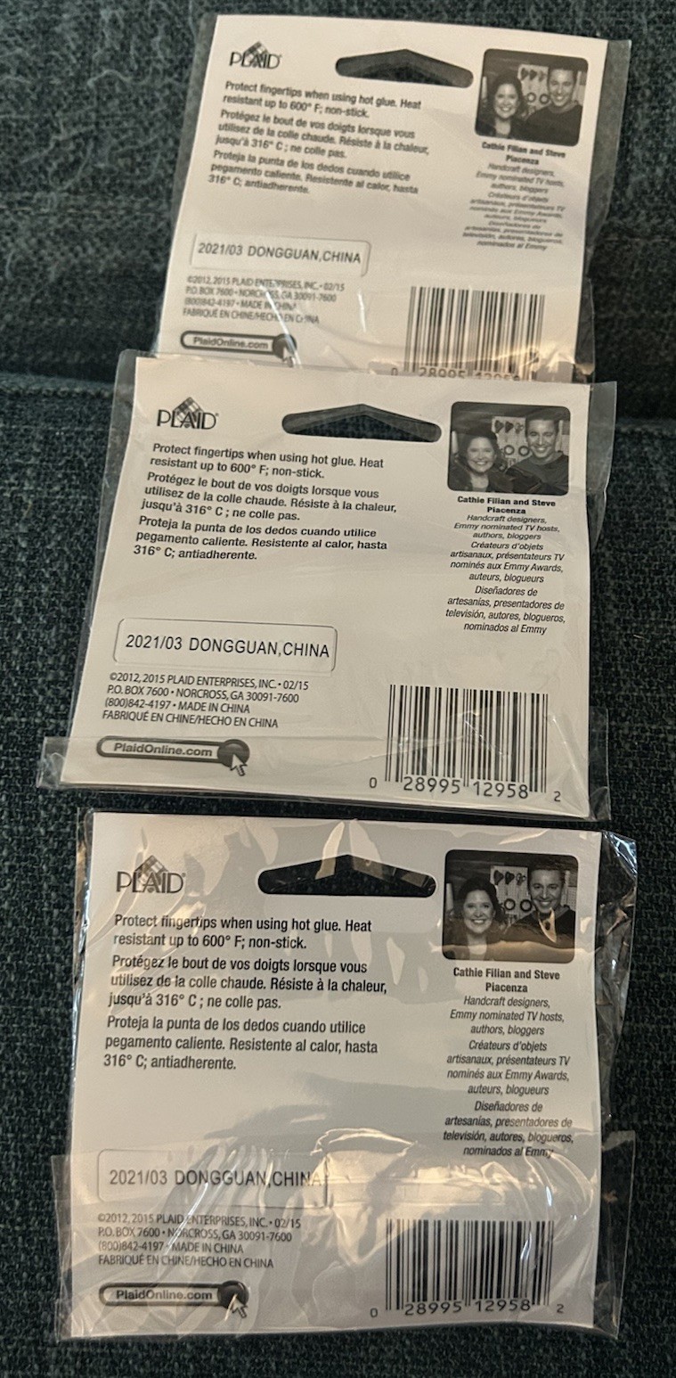 New 3 X 3 Count Finger Protectors