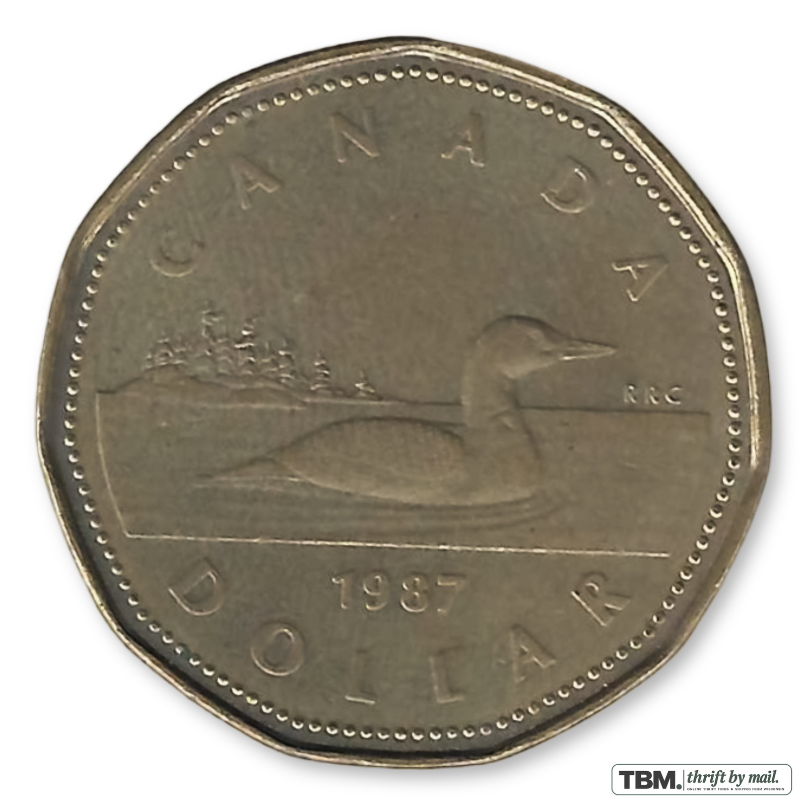 1987 Canada Loon Dollar About Uncirculated