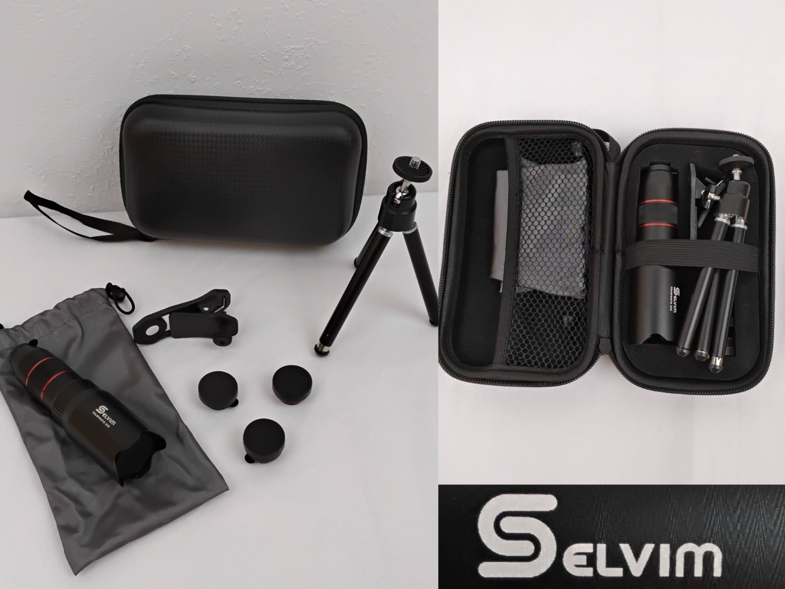 Selvium Smartphone Camera Lens Kit Telephoto 22x With Case #J5073
