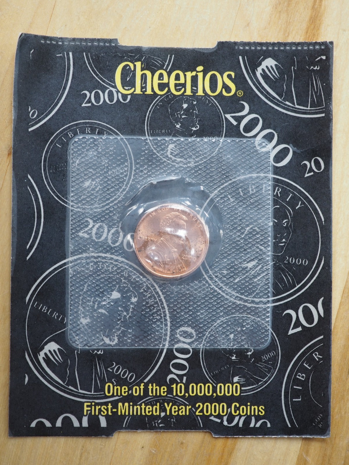 2000 Cheerios Promo Penny Lincoln Cent Original packaging COA FREE SHIPPING!