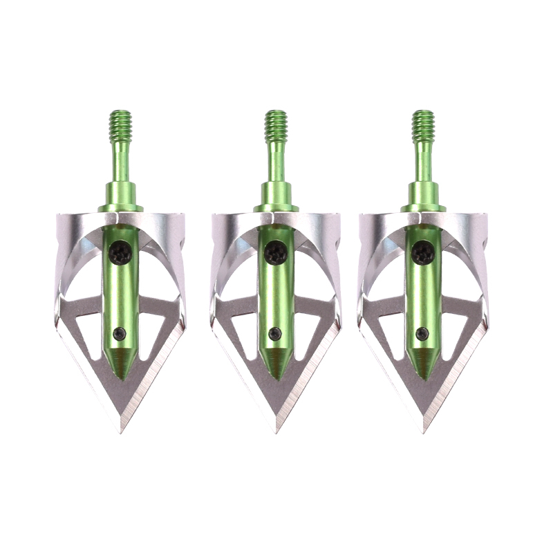 100gr Broadheads Steel Arrowheads Fit Archery Outdoor Target Hunting 3X