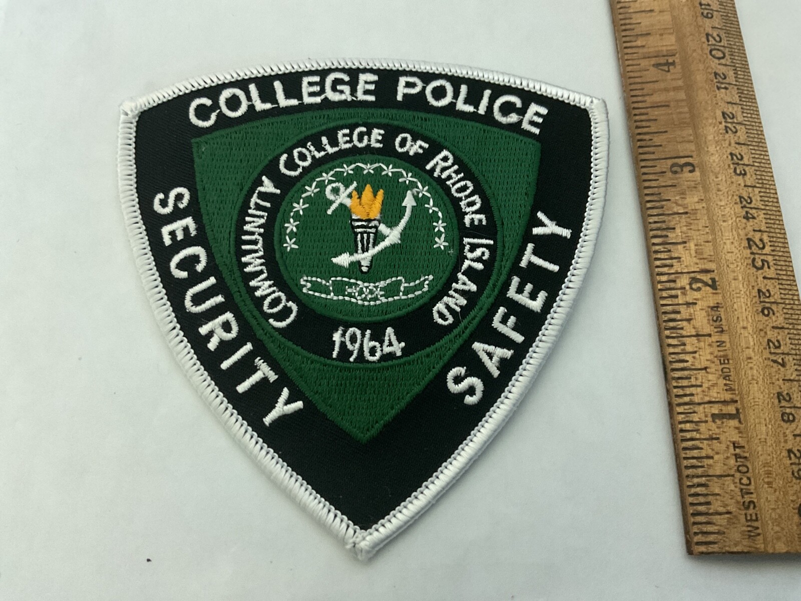 College Police Community  Of Rhode Island new  Collectable patch full size