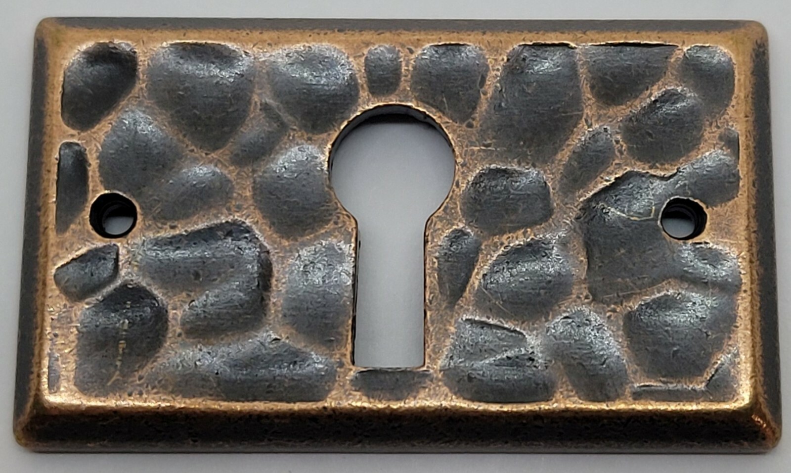 Mission Style Hammered Keyhole Cover antique vintage retro old fancy decorative