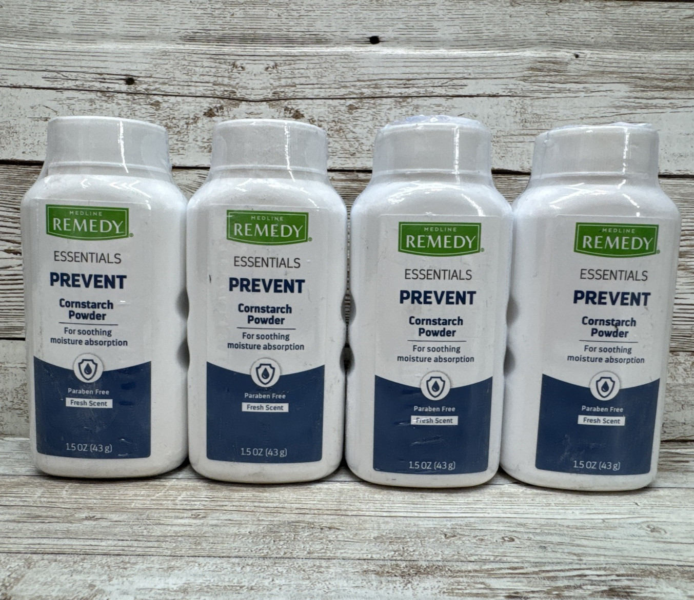 MEDLINE REMEDY PREVENT CORNSTARCH SOOTHE & COOL *Lot of 4* 1.5OZ BOTTLE (NEW)