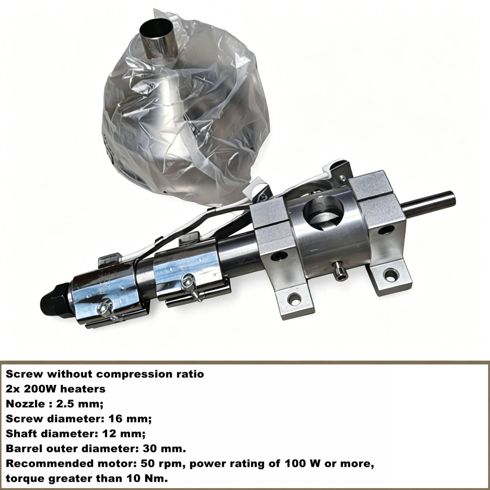 Single Screw Mini Desktop Extruder Kit Microplastic Compound Powder 3D