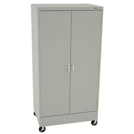 Tennsco Ck6624dhlg Shelving Storage Cabinet, 73 In H, 36 In W, 24 In D, Swing,