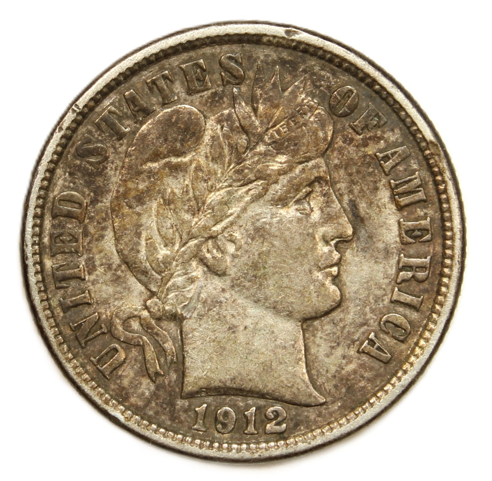 1912-D 10C Barber Dime-Choice UNC- SMH782