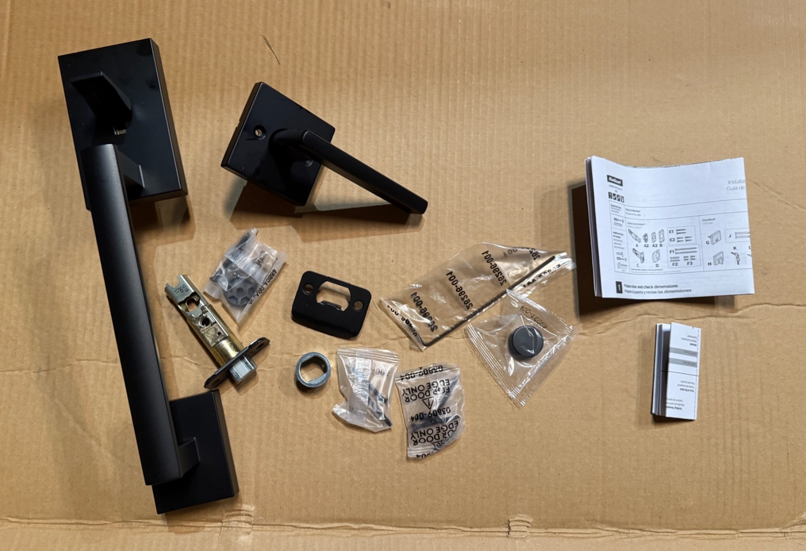 Kwikset San Clemente x Halifax Exterior Door Handle Only Matte Black NEW
