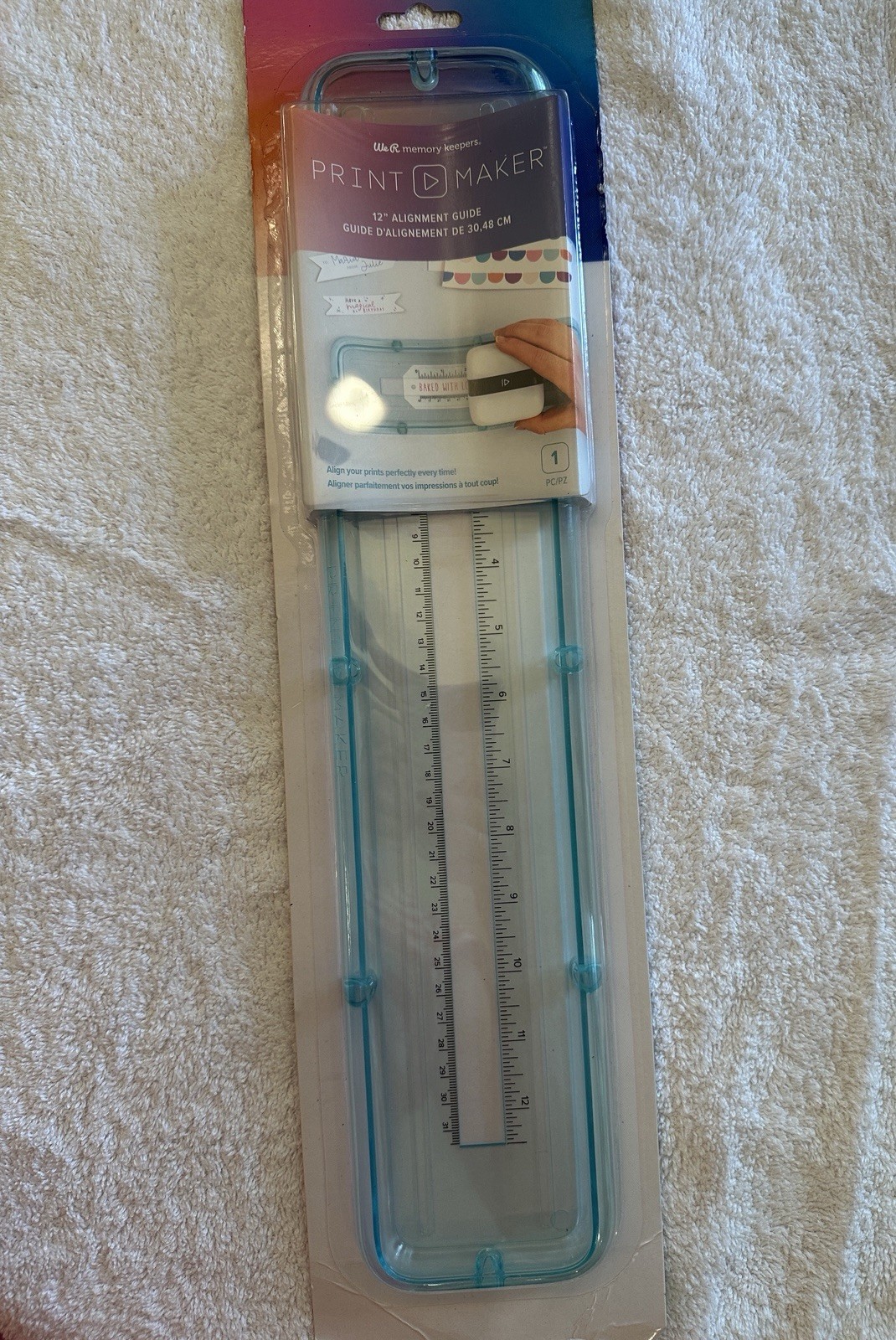 We R Memory Keepers Print Maker 12" Alignment Guide, Align Prints Perfectly NEW
