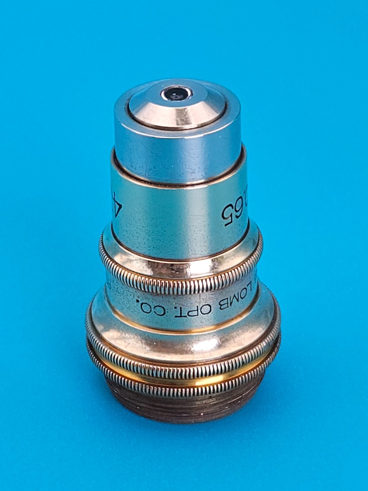 Antique Bausch and Lomb 43X Microscope Objective Lens 4mm 0.65