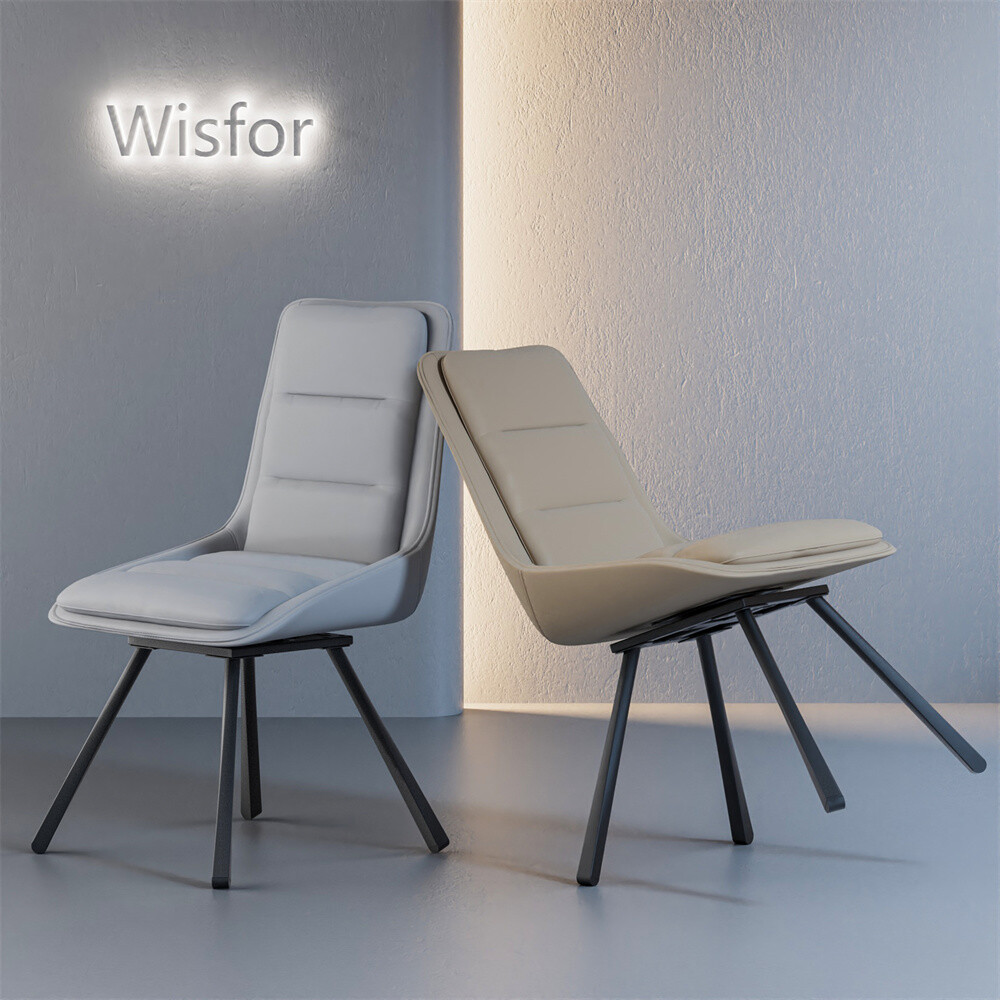 2x Ergonomic Swivel Dining Chair High Back Armless Kitchen Chairs Furniture NEW