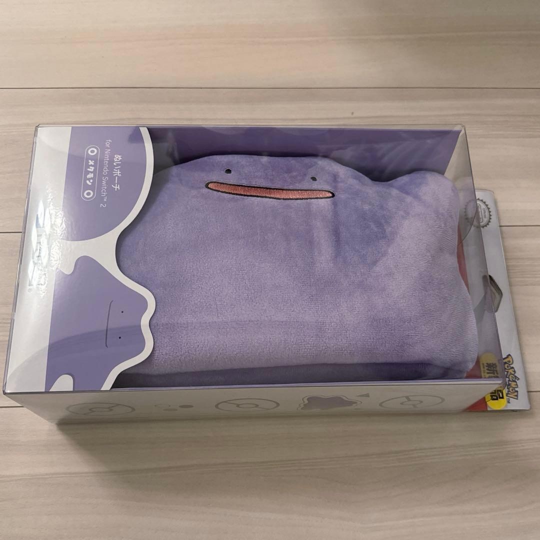 Ditto Plush Pouch for Nintendo Switch 2 HORI Official Pokémon Case Japan