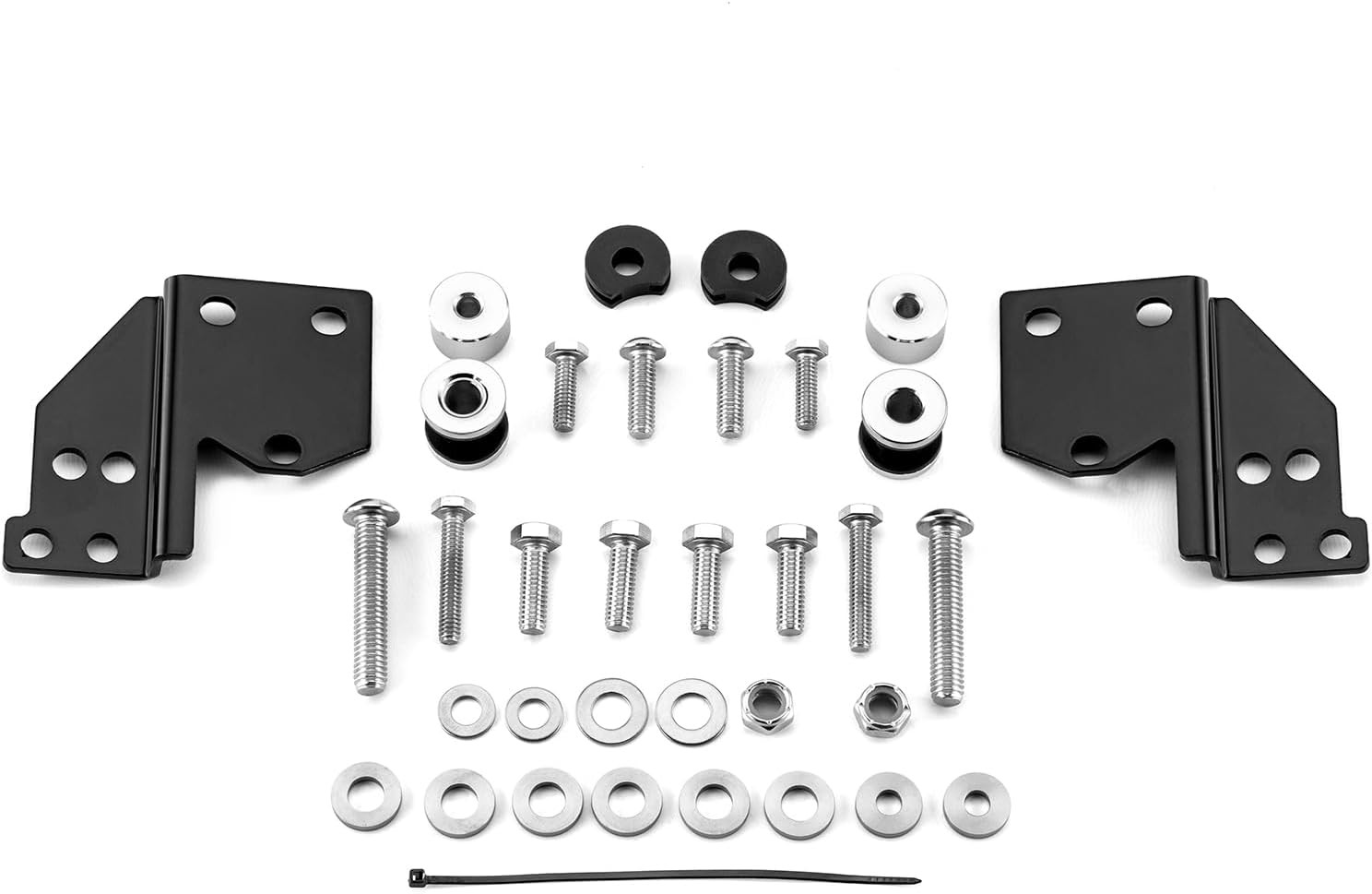 Removable docking hardware kit compatible with Harley touring bikes