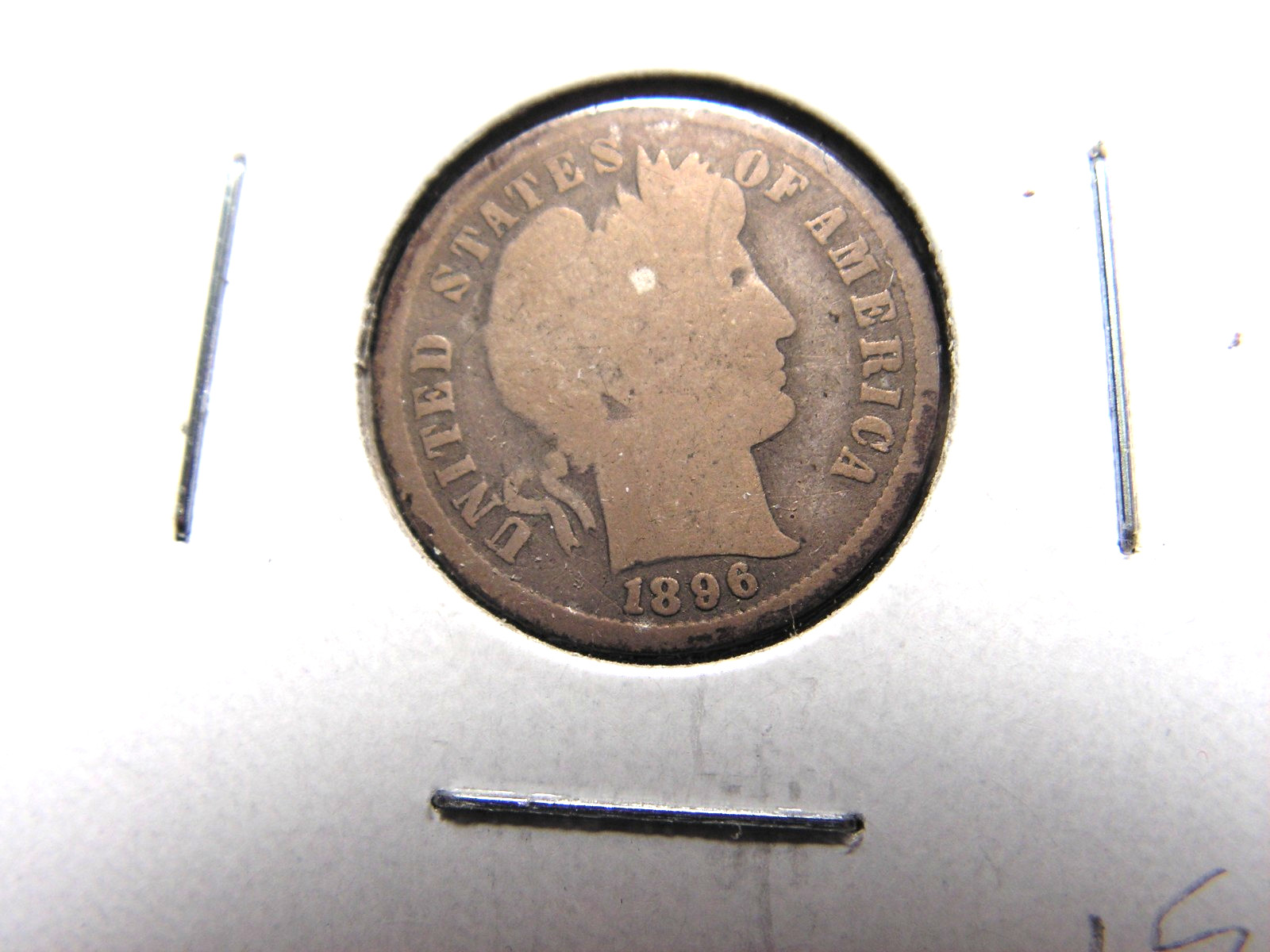 1896 - P Barber Dime