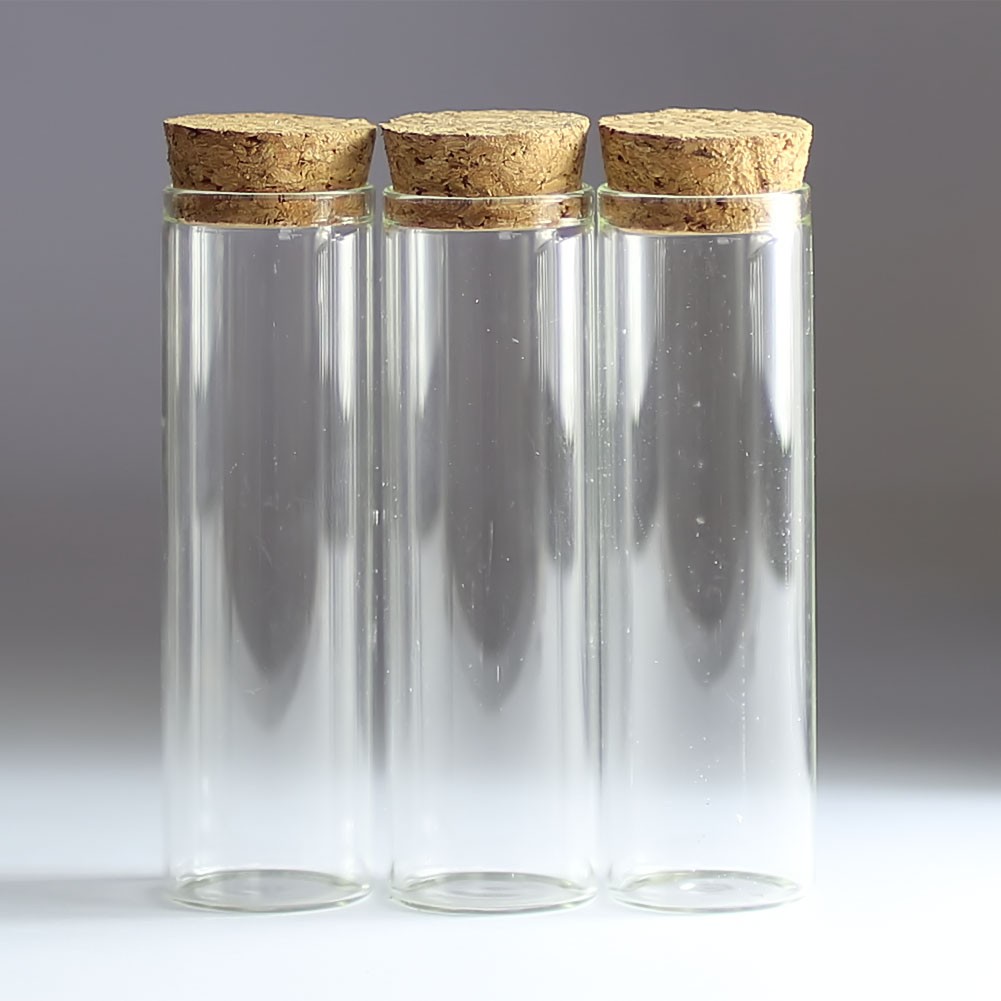 30x100mm Wholesale 5-30 pieces Bottle Vial Glass bottles Jars 50ml Cork bottle