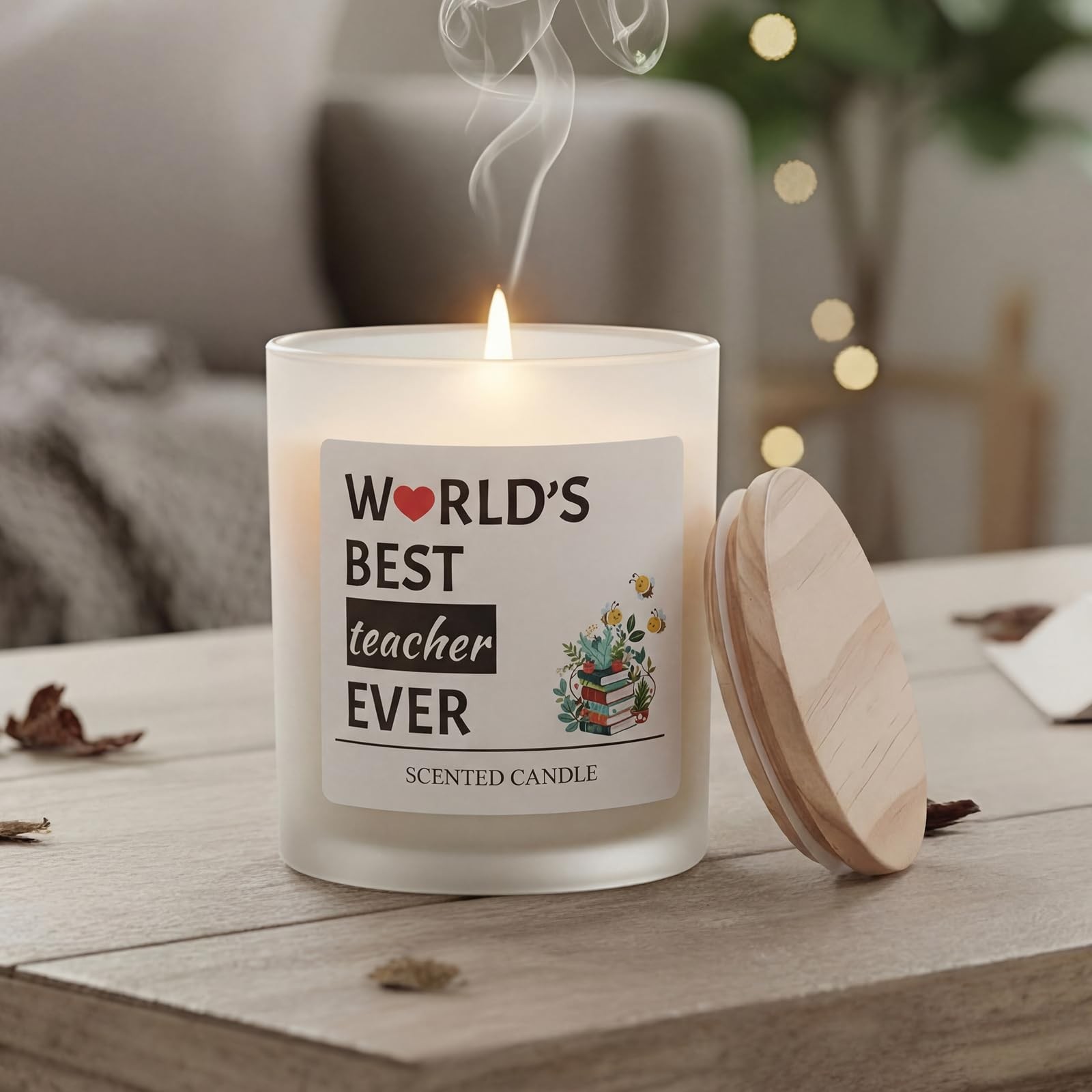 Teacher Appreciation Gifts for Women Men 9 oz Lavender Scented Candles Gifts fo