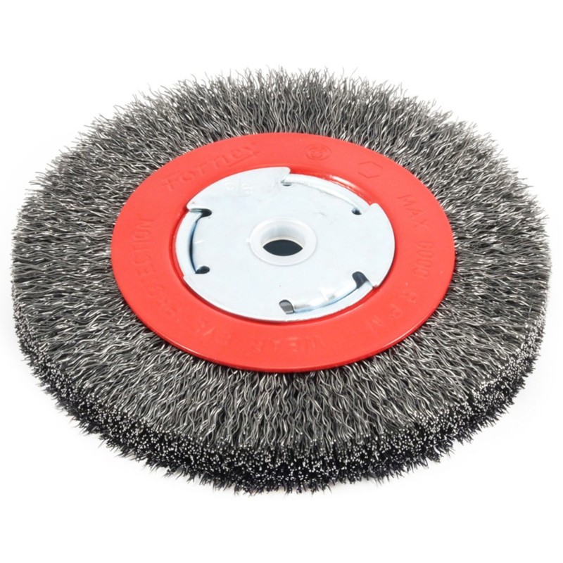 Forney 72750 6000 rpm 1/2 to 5/8 in. Shank Crimped Wire Wheel Brush 6 Dia. in.