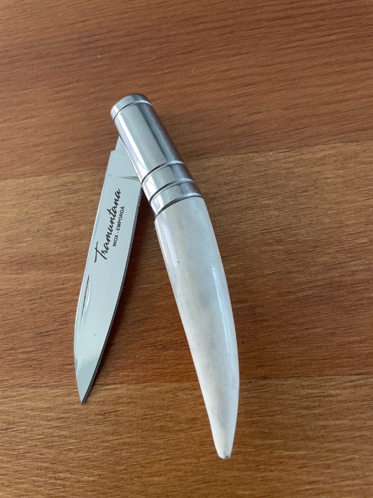 2.55" 420 Steel Navaja Gallega Tramuntana Knives Polished Staghorn Handle