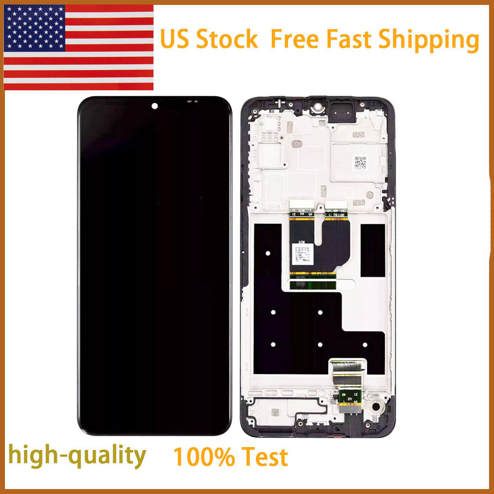 USA For T-Mobile Revvl 7 5G TMRV075G Display LCD Touch Screen Digitizer Frame