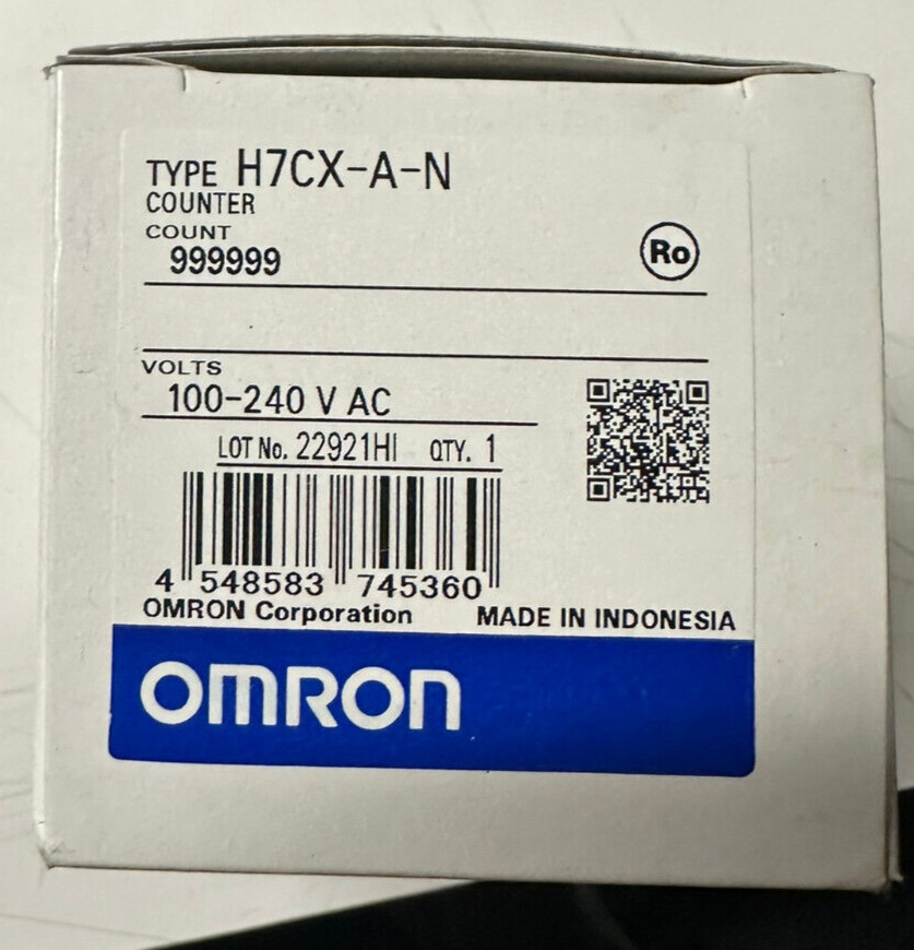 NEW Omron H7CX-A-N (H7CXAN) 100-240VAC Multifunction Preset Counter.