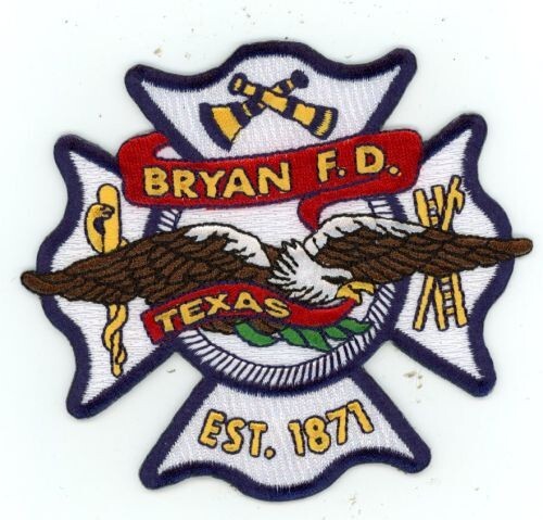 TEXAS TX BRYAN FIRE DEPARTMENT NICE SHOULDER PATCH SHERIFF POLICE