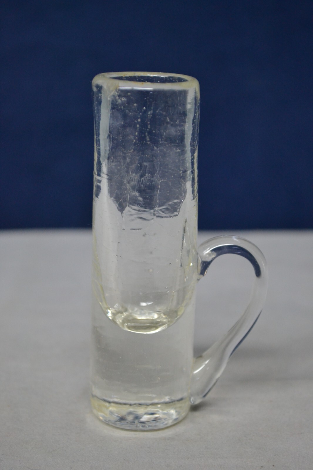 Blown Clear Glass Shooter Shot Glass with Handle