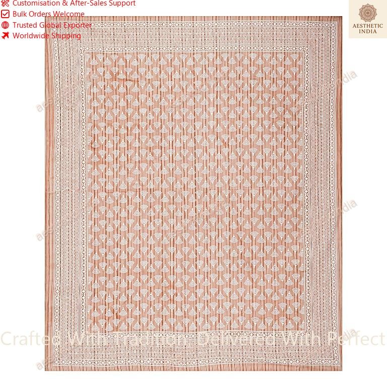 Double Size Sheet Mandala Bedsheet With 2 Pillow Cover Doritos Design