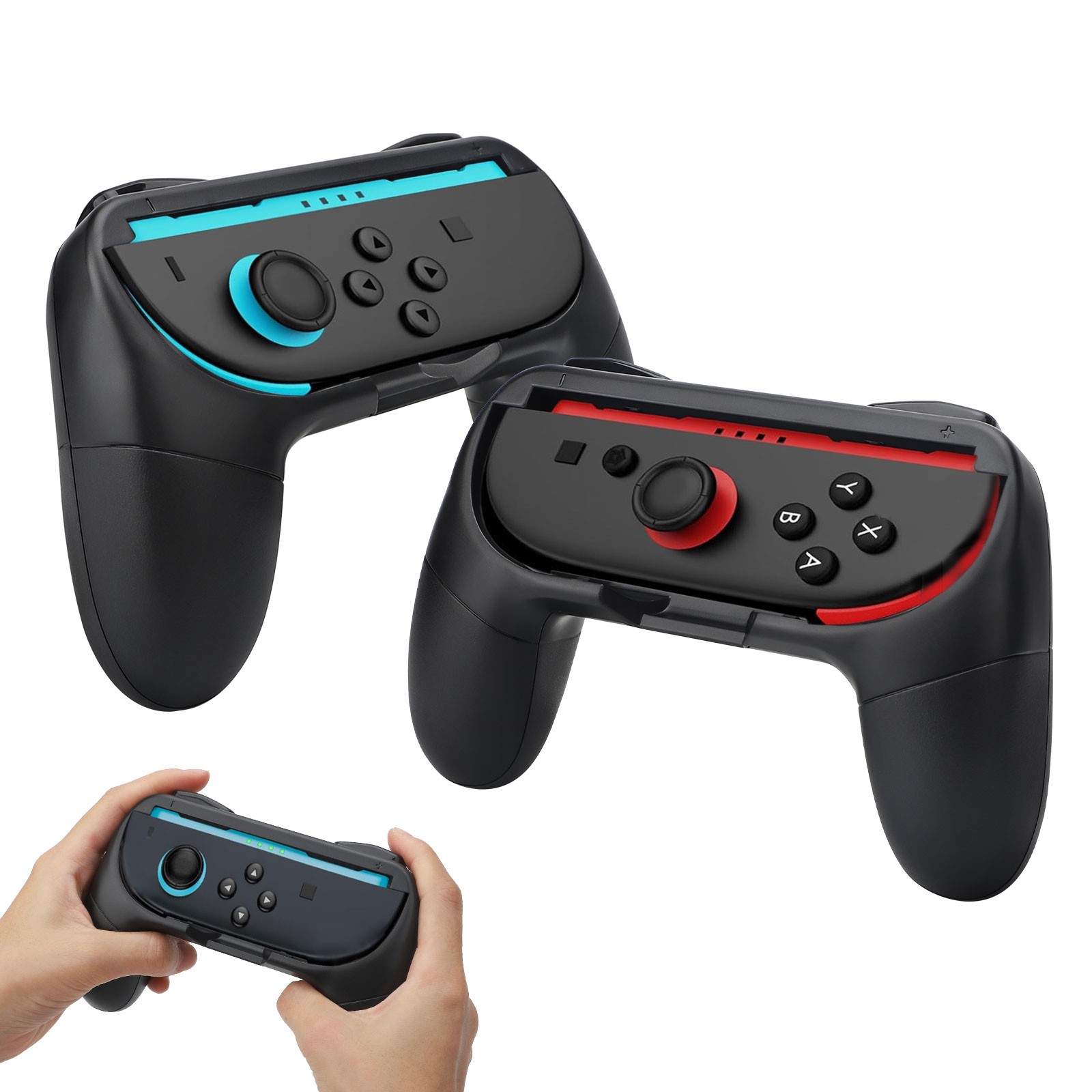 2 Pack Joy-Con Controller Handle Grips For Nintendo Switch 2 Joy-Con Gamepad