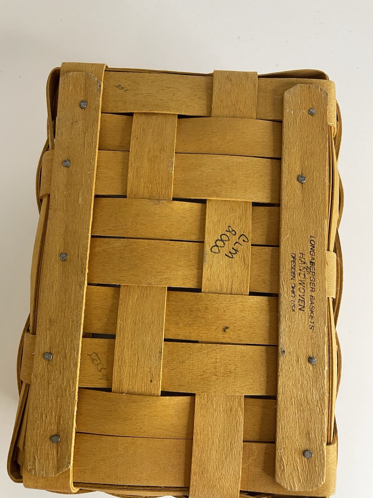 Longaberger 2000 Address Success Start Basket And Protector Set EUC