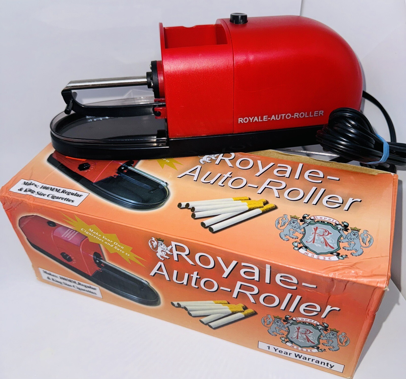 Electric Cigarette Machine Easy Rolling Filling Makes King Size & Regular Size