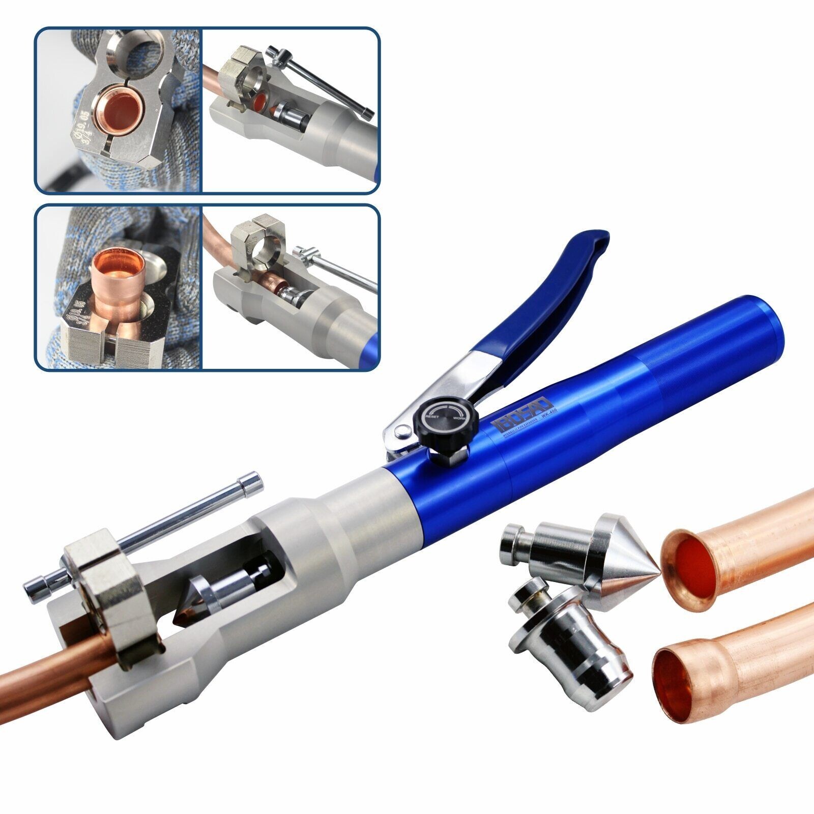 Universal 2 In1 Hydraulic Flaring and Swaging Tool Kit for Soft Hvac Copper Tube